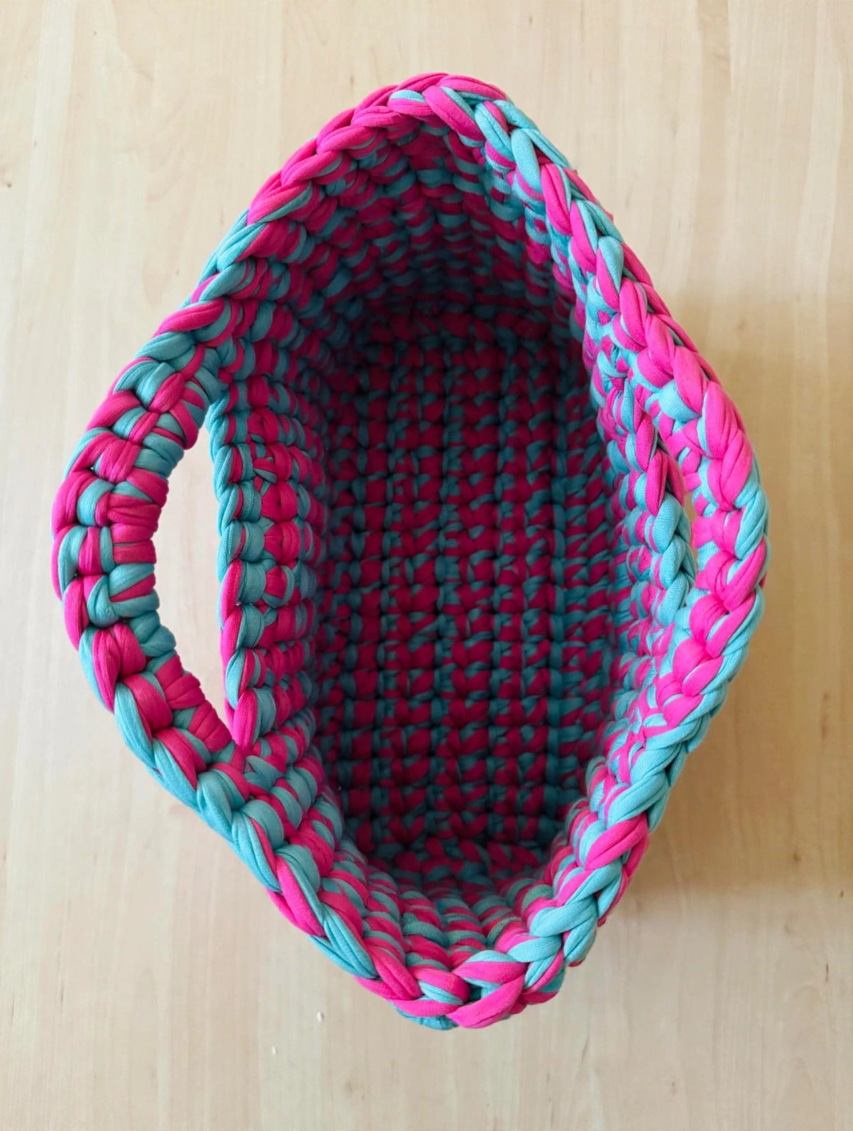LIA TROPICAL - Borsa Uncinetto Fucsia & Tiffany 🌴 | Sunset Edition