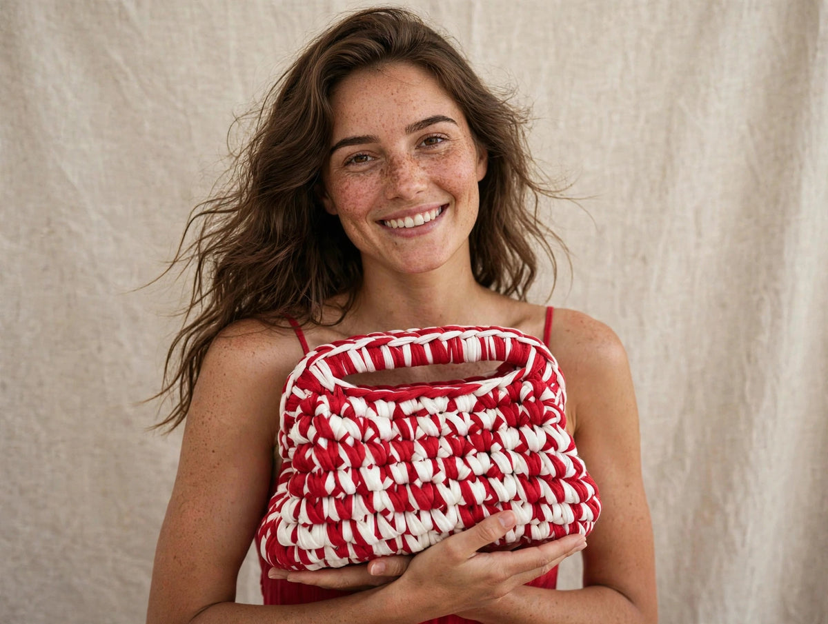LIA CHERRY - Cherry Clutch Rossa & Panna 🍒✨